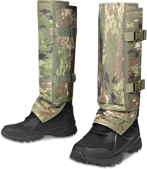 UIIHUNT Snake Gaiters, Waterproof Snake Chaps Snake Gaiter for Men Women, Adjustable Snake Bite Protection Snake Guards