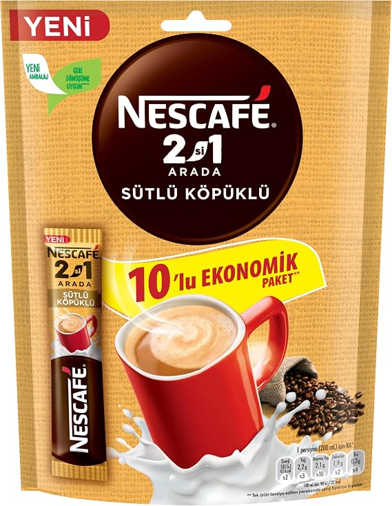 NESCAFÉ 2 in 1 Milk Foam, 10 G x 60 Pieces
