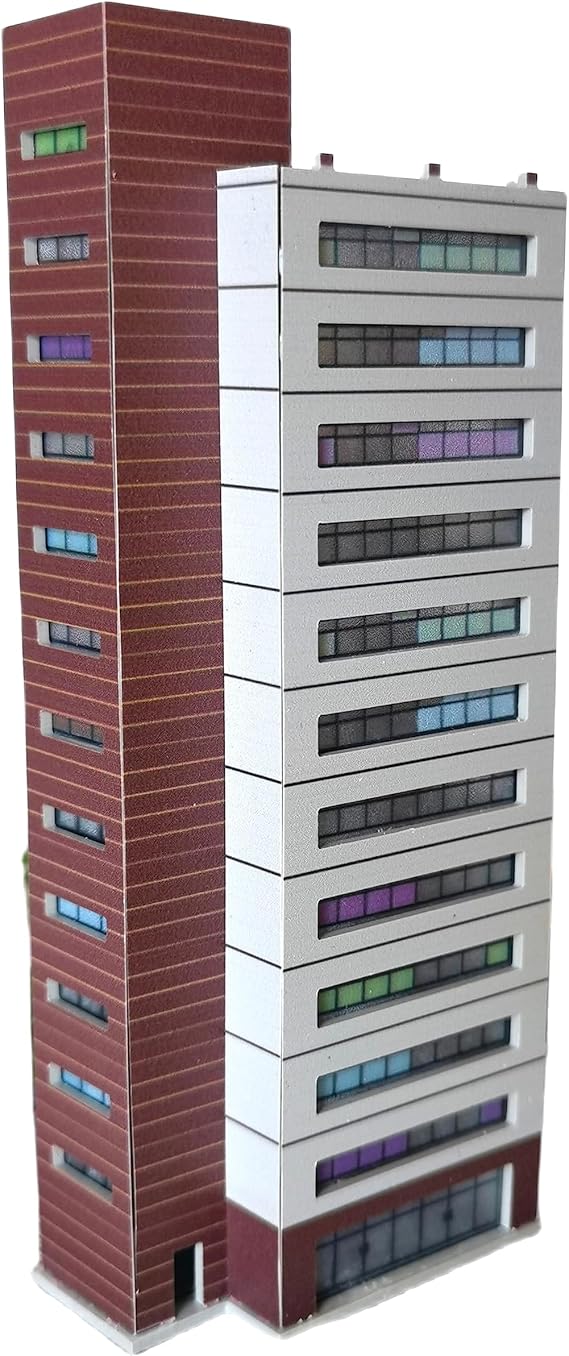 Mycity 1/300 Scale Modern Building Model mini Landscape Layout (B)