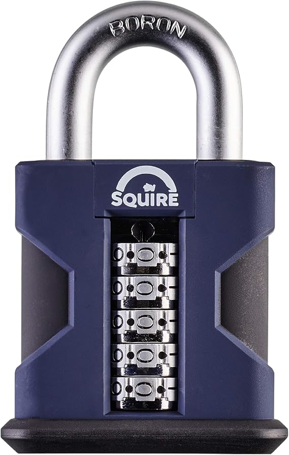 Squire Locks SS50 High Security Combination Padlock, Black