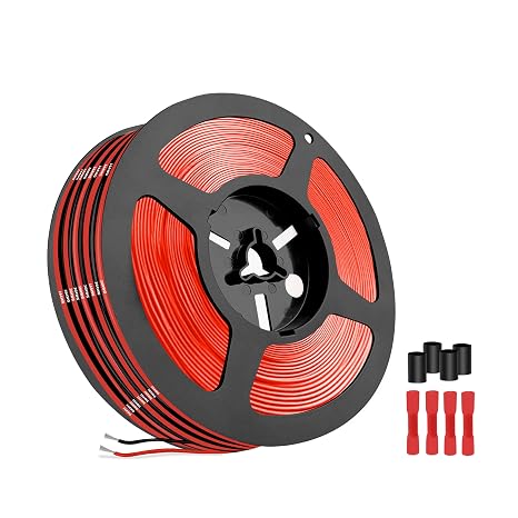 16AWG 1.3 mm² Silicone Cable Black/Red 2 x 6 m