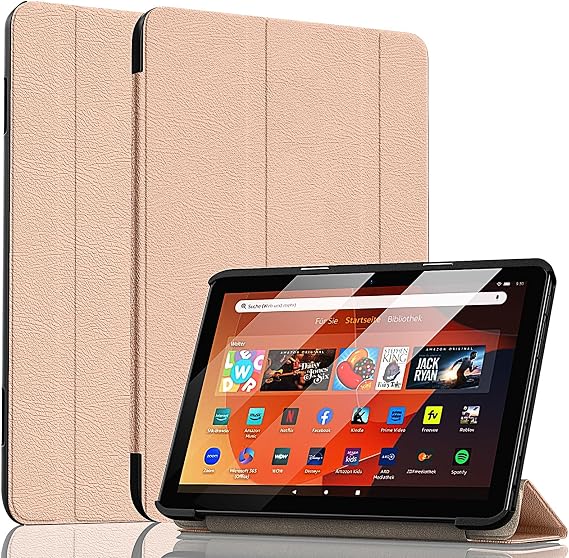 Tablet 8 & 8 Plus Case (12th/10th Generation, 2024/2022/2020) Ubearkk Lightweight Shockproof Cover Case with Backshell with Auto Wake/Sleep.(12th/10th Generation, 2024/2022/2020) Rose Gold