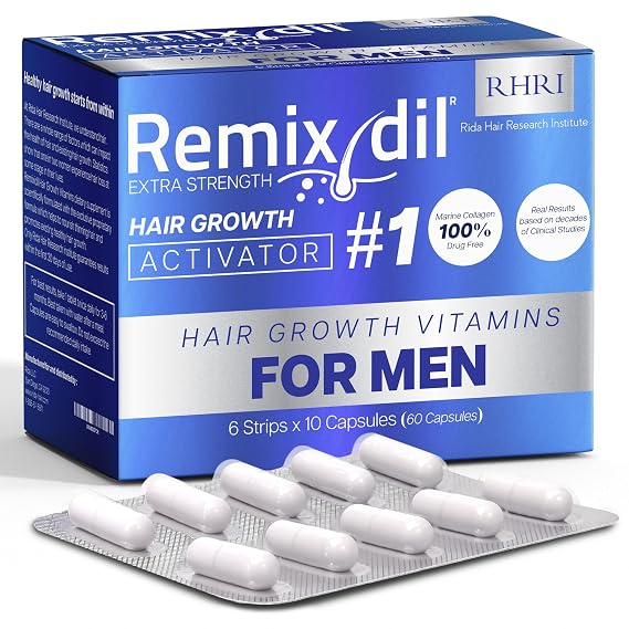 Hair Growth Vitamins Hair Regrowth For Men Supports Beard & Scalp Strength