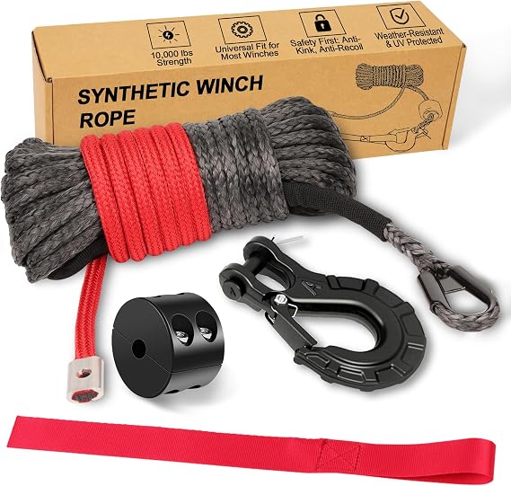 Synthetic Winch Rope Kit