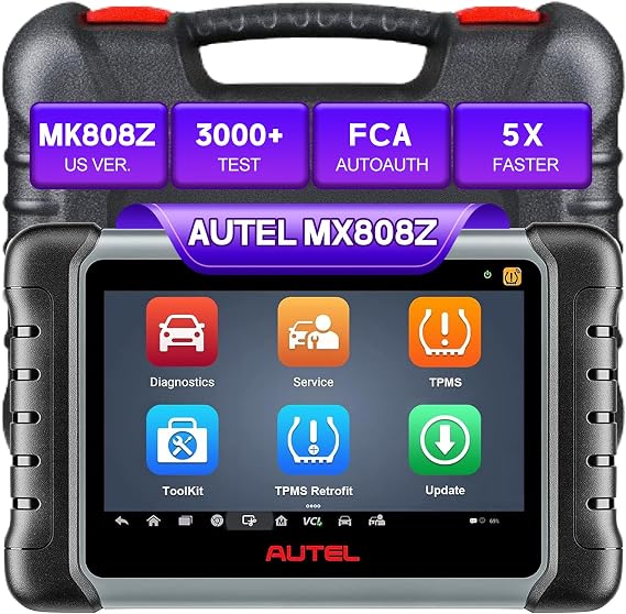 Autel MaxiCOM MK808Z, Autel Scanner, 2025 Bi-Directional Tool, OBD2 Scanner for All Vehicles All System Diagnostic Tool Bi-Directional Control Same as MaxiCOM MK808 Lite MX900