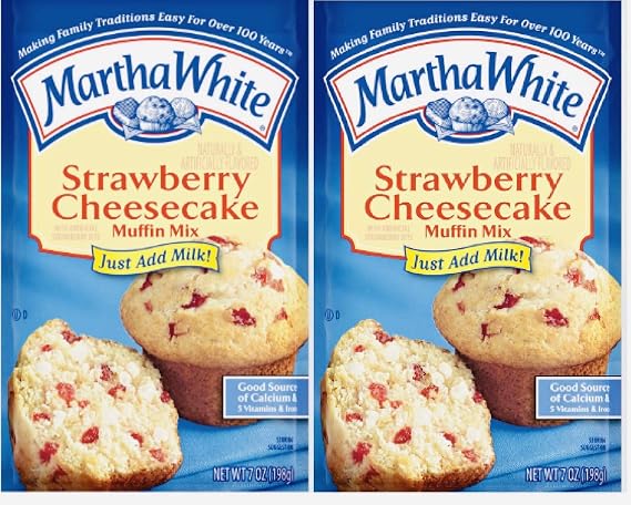 The Marvelous Martha White Muffin Mix (Strawberry Cheesecake)