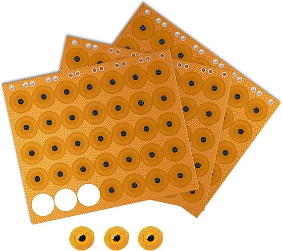 50 PCS NTAG215 FPC NFC Tags - Mini Flexible Sticker, Waterproof, Programmable RFID Asset Tag for Bluetooth Pairing and Access Control - 10mm Round