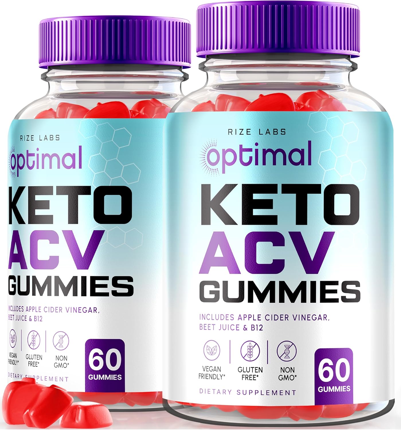 Optimal Keto ACV Gummies with Apple Cider Vinegar, Advanced Weight Loss Formula, Gluten Free and Non-GMO Supplement, Helps in Reducing Belly Fat 120 Gummies