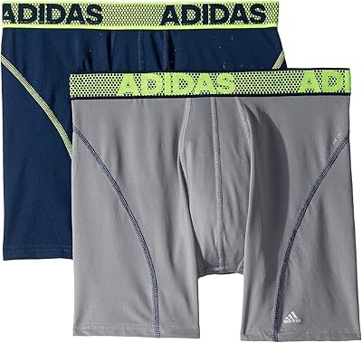adidas Mens Sport Performance ClimaCool Boxer Brief Underwear 2 Pack