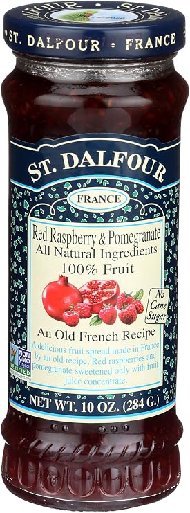 St Dalfour, Fruit Spread Red Raspberry Pomegranate, 10 Ounce