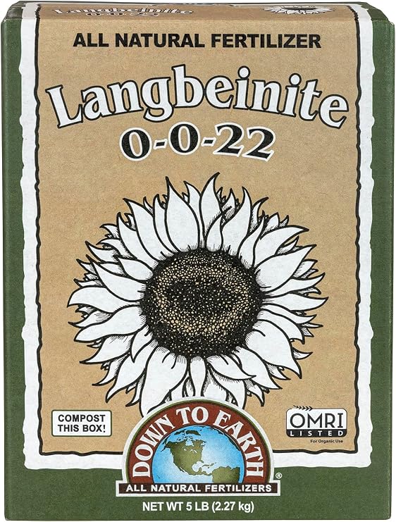 Down To Earth All Natural Fertilizers Organic Langbeinite - 0-0-22, 5 lb