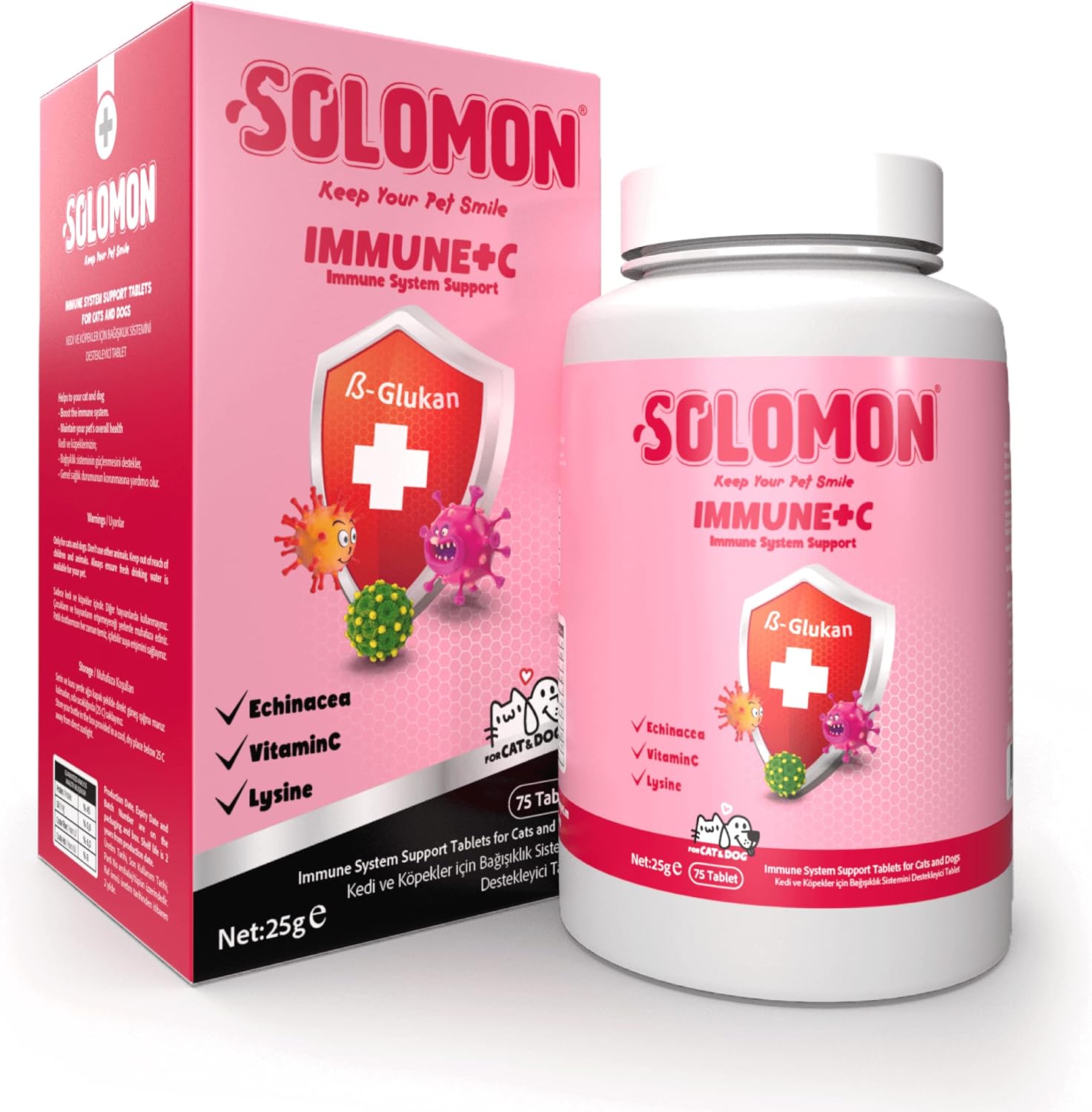 Solomon ImmuneC Immune System Supporting Tablet for Cats and Dogs