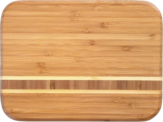 Totally Bamboo Barbados Small Bamboo Cutting Board, 9 x 6.5 Inches