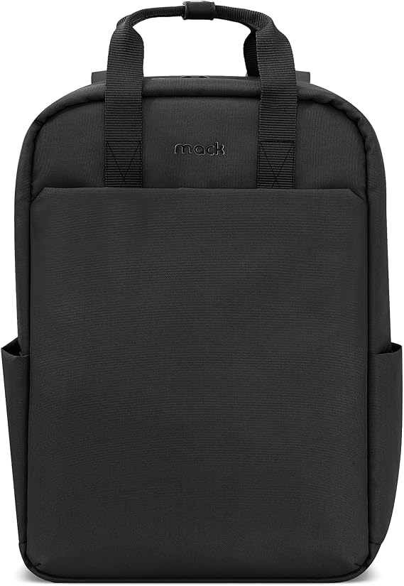 Mack MCE-1521 Nova Eco Çevre Dostu Laptop Sırt Çantası 15.6 inç,YKK Fermuarlı Bilgisayar Sırt Çantası, Kadın ve Erkek Günlük Çanta, Okul ve İş Çantası, Siyah