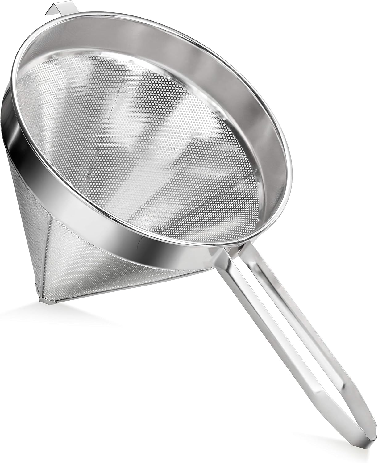 New Star Foodservice 34196 188 Stainless Steel China Cap Strainer, 7-Inch, Coarse Mesh