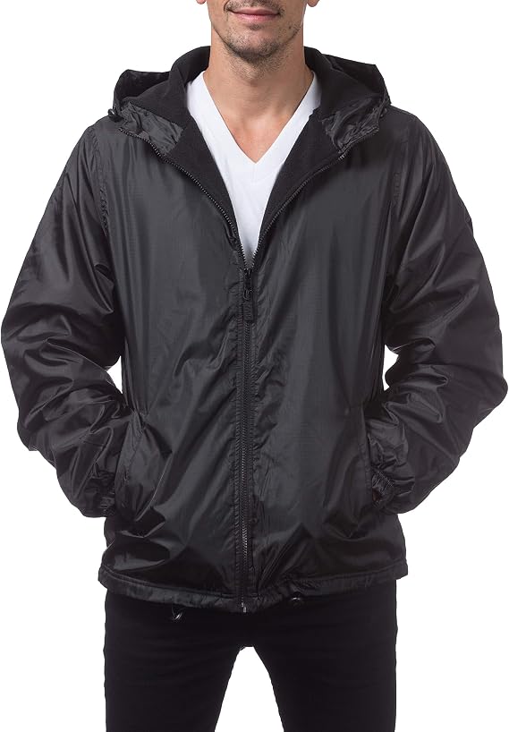 Pro Club Fleece Lined Windbreaker Jacket