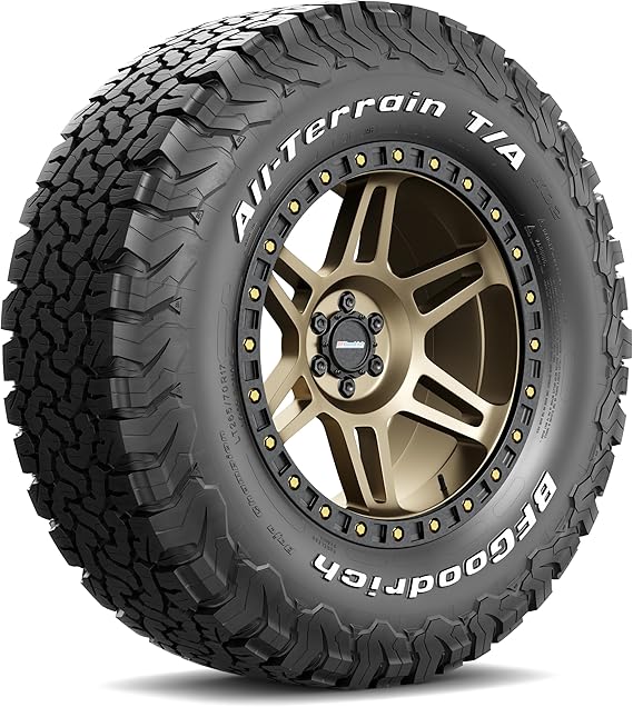 BFGoodrich All Terrain T/A KO2 Radial Car Tire for Light Trucks, SUVs, and Crossovers, LT225/70R16/C 102/99R | Light Truck All Terrain All Weather Traction 102/99R Rated C (6 Ply) Radial Construction Raised White Letters Tire