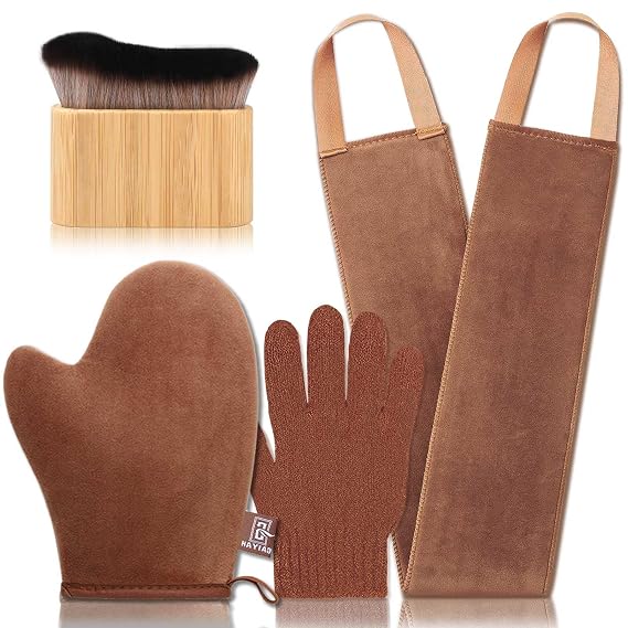 Tanning Mitt Self Tanner Mitt 4 Pack Self Tanning Mitt Self Tanner Brush Tanning Glove Self Tan Mitt Self Tanner Back Applicator Tanning Brush