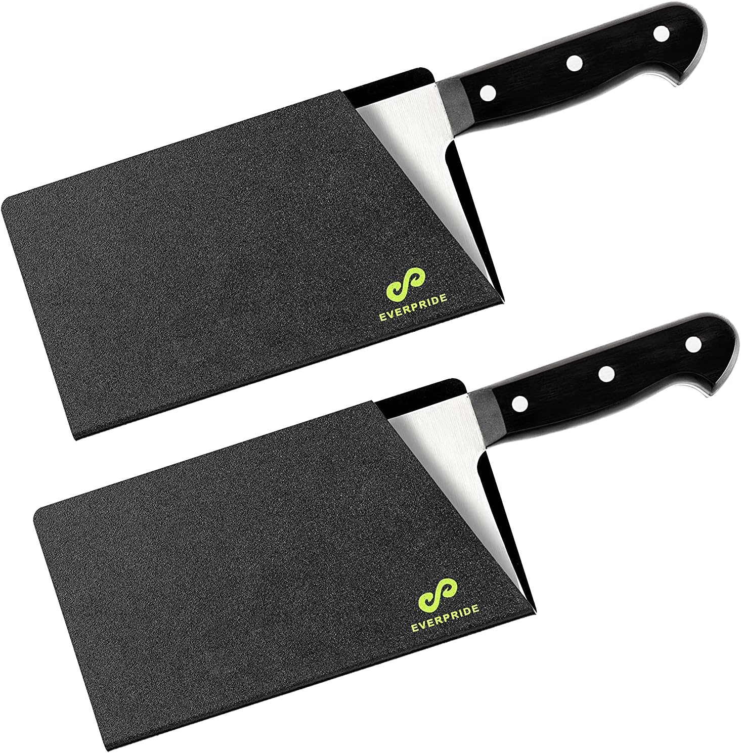 EVERPRIDE Butcher Chef Knife Edge Guard - Wide Knives Blade Edge Protectors - Meat Cleaver Knife Sheath - BPA-Free Chef Knife Cover Fits Blades Up To 8 x 4 Knives Not Included