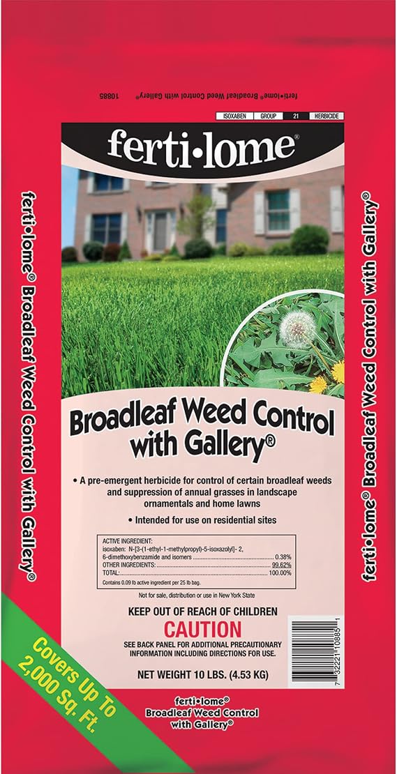 Fertilome (10885) Broadleaf Weed Control with Gallery Pre-Emergent, 10 lbs