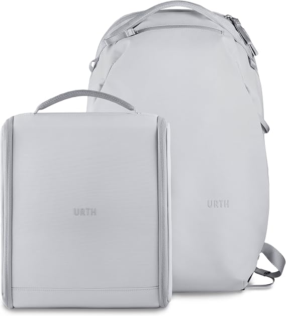 Urth Norite 24L Modular Camera Backpack + Camera Insert for DSLR, Lens, 15/16 Laptop, Weatherproof + Recycled (Grey)