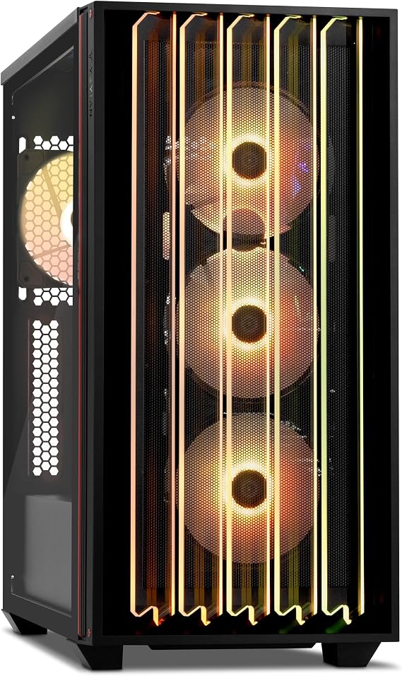 YEYIAN Gaming PC. Core i5 14400F, RTX 5060 8GB GDDR7, 1TB NVMe, 16GB DDR5, 650W 80+ Gold, Windows 11 Home. Model YPI-MS44F0B-5601B