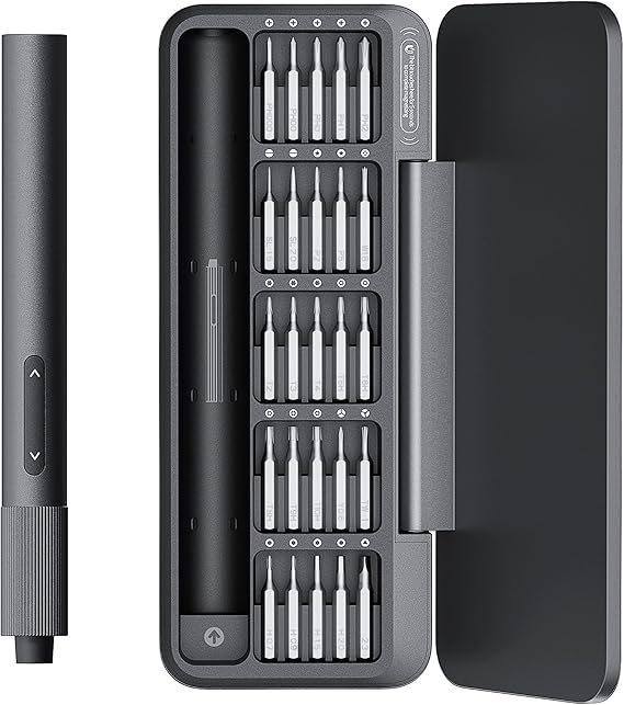 HOTO 25-in-1 Mini Electric Screwdriver, Precision Screwdriver Set