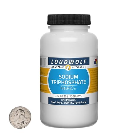 Sodium Triphosphate / 6 Ounce Bottle / 94+% Pure USP-FCC Food Grade/Fine Powder