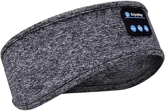 Sleep Headphones Bluetooth Headband,Wireless Noise Cancelling Sports Headphones with Ultra Thin and Soft Sponge Stereo Speakers Headphone Headband for Men Women Teens Side Sleeper Travel Yoga Running