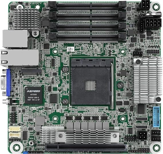 AsRock Rack X570D4I-2T Mini-ITX Server Motherboard AM4 PGA 1331 X570 AMD Ryzen 3rd Generation Series Processor
