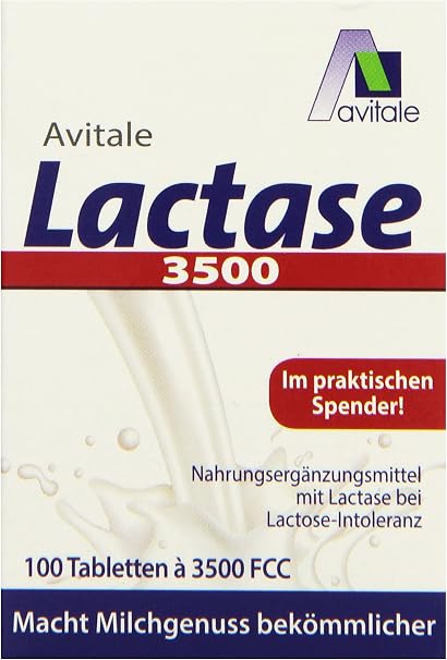 Avitale Lactase 3500 fcc 100 Tablets Klicksp Single Pack