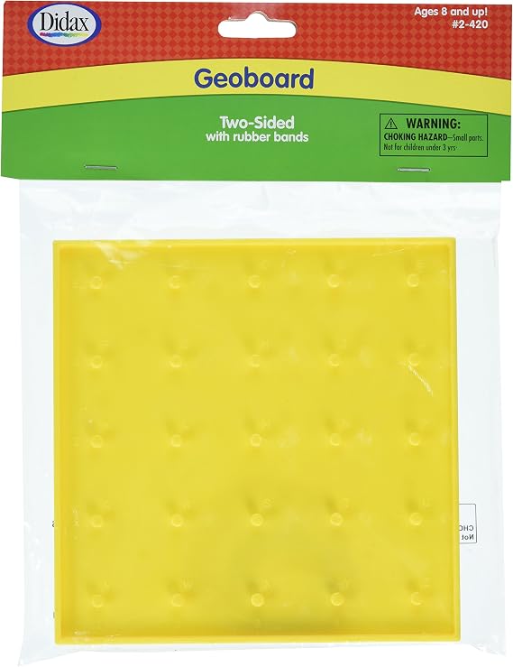 Didax Educational Resources Two Sided Geoboard, 6"