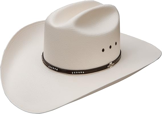 Stetson Llano 10X Straw Cowboy Hat, Natural, 7 3/4