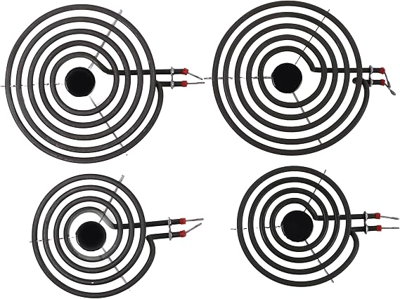 Electric Range Burner Element Set MP22YA MP15YA 6" MP21YA 8" Compatible With Ken-more Whirlpool May-tag Hardwick Norge Ranges/Stoves WPY04100165 WPY04100166