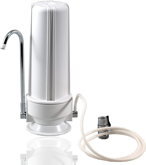 NU Aqua Platinum Series Premium Countertop Water Filtration System – Easy to Use Portable Faucet Mounted Filter Transforms Tap Water Into Drinking Water