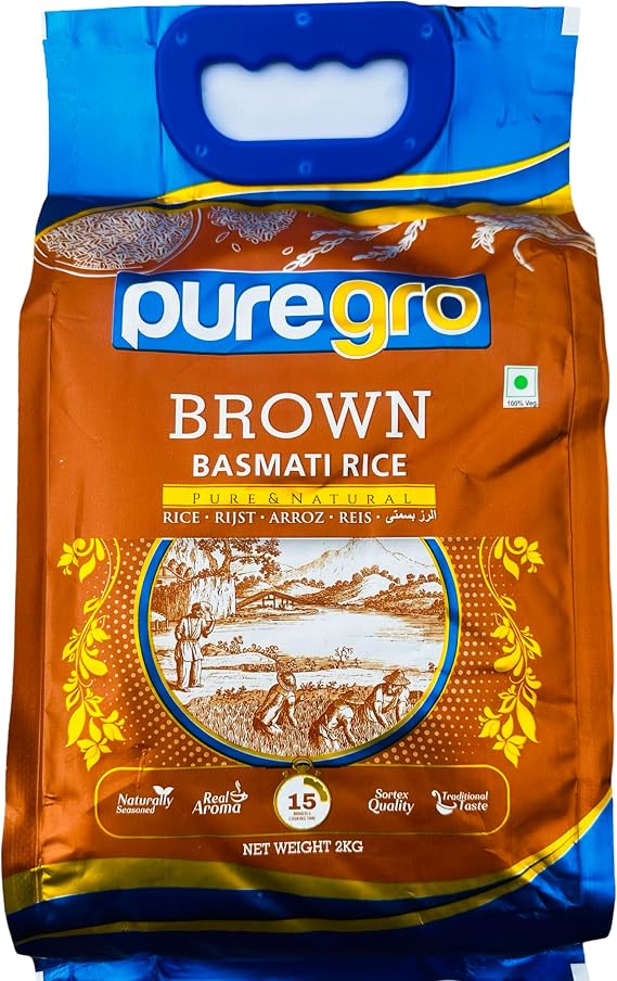 Puregro Brown Basmati Rice 2kg