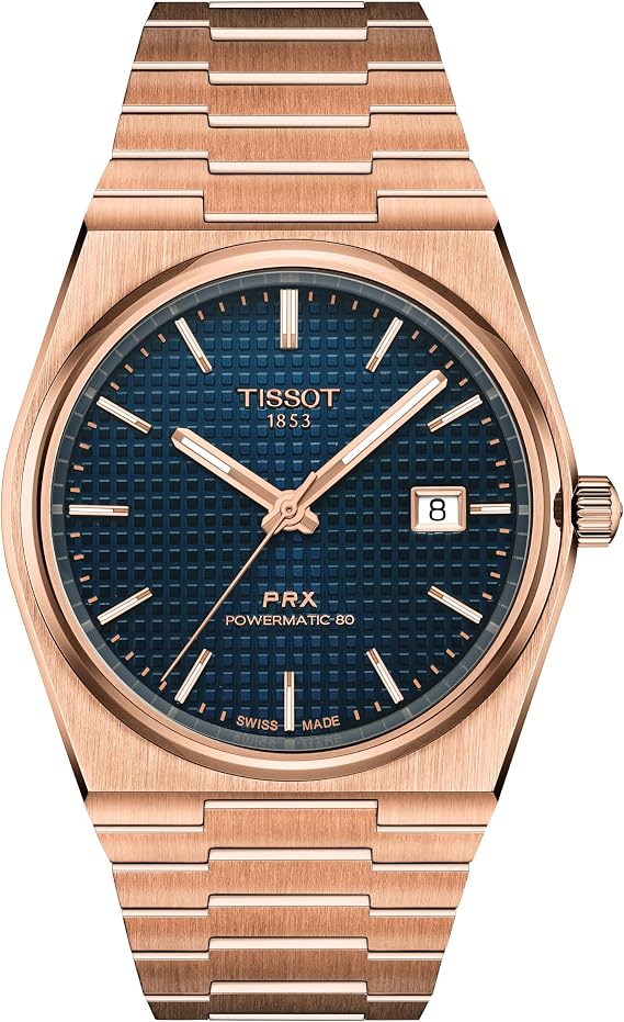 Tissot Watch Tissot PRX Powermatic 80 40mm T1374073304100 Men's Blue Dial
