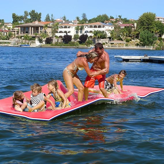 Oversized Lily Pad Floating Mat, 3 Layer 12' Floating Water Mat