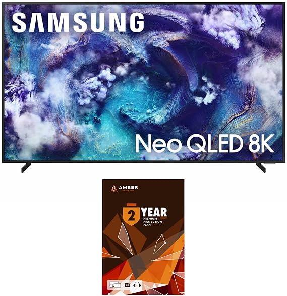 SAMSUNG QN65QN900FFXZA 65 Inch Neo Quantum HDR 8K Pro QLED Smart TV with 2 Year Amber Protection Plan (2025)
