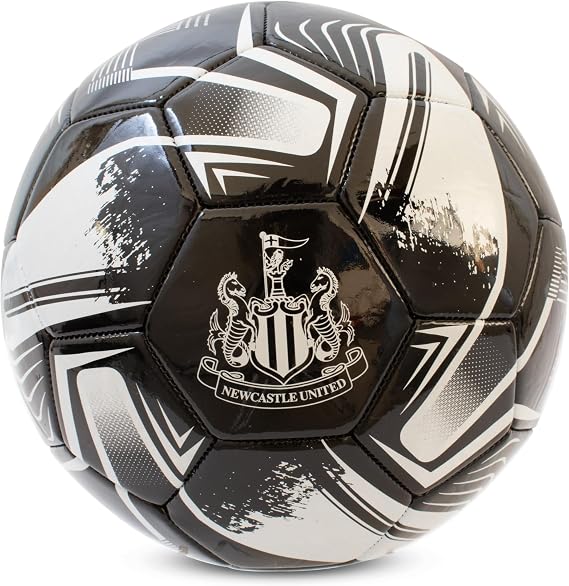 Hy-Pro Officially Licensed Newcastle United F.C. Football Size 5, Turbine Design, Training, Match, Merchandise, Collectible for Kids and Adults