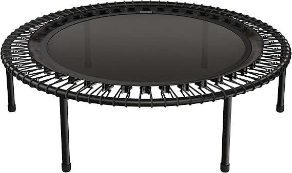 bellicon Mini Trampoline | Bungee Suspension up to 260 lbs | Indoor Fitness Rebounder for Adults | Screw-in Legs