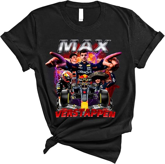 Max Formula Verstappen T-Shirt, F1 Racing Graphic Tee for Motorsport Fans and Grand Prix Enthusiasts, Speed Style Apparel