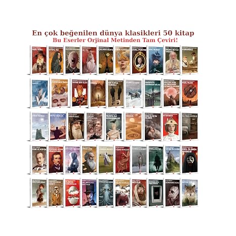 Dünya Klasikleri 50 Kitap Seti, Tam Çeviri, Orijinal Metinden