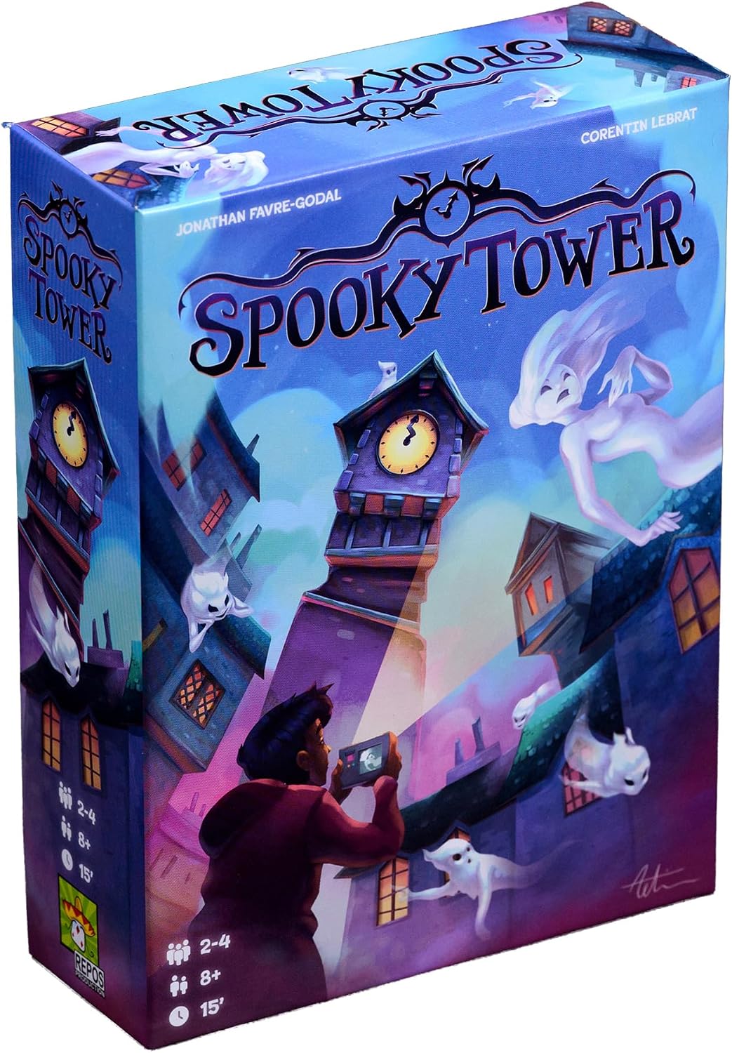 Asmodee | Spooky Tower | Board Game | Ages 8+ | 2-5 Players | 15 Minutes Playing Time