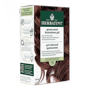 Herbatint 5R Light Copper Chestnut Permanent Hair Colour, 4 OZ