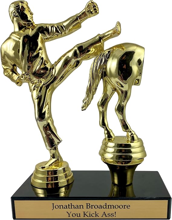 Awards4U Personalized Trophy with Custom Engraved Plate - Funny Office Award Trophies for Best Boss, Coworkers, Friends who Winner 7 - Personalized Fun Gag Gift Customize Now with Your Engraving!
