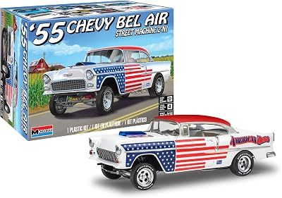 Revell 14519 1955 Chevrolet Bel Air Street Machine 2N1 1:24 Scale 92-Piece Skill Level 4 Model Car Building Kit