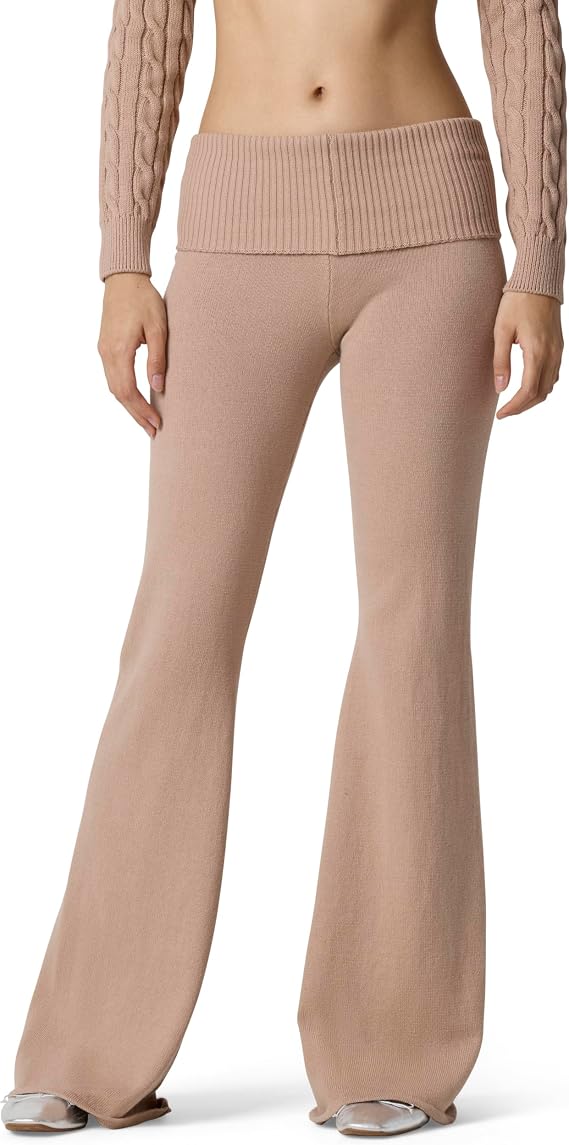 Florence by Mills Women's Barre Collection Foldover Wide Leg Pant