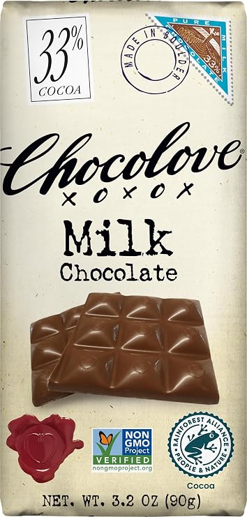 Chocolove Pure Milk Chocolate Bar, 3.2 oz