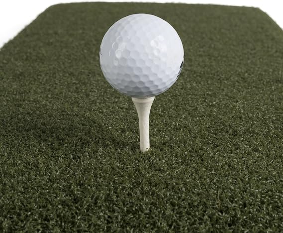 The Original Country Club Elite Real Feel Golf Mats 4'x4' Heavy Duty Commercial Practice Mat. The First Golf Mat That Takes A Real Tee and Lets You Swing Down Through,Simulator,Indoor, Outdoor Use